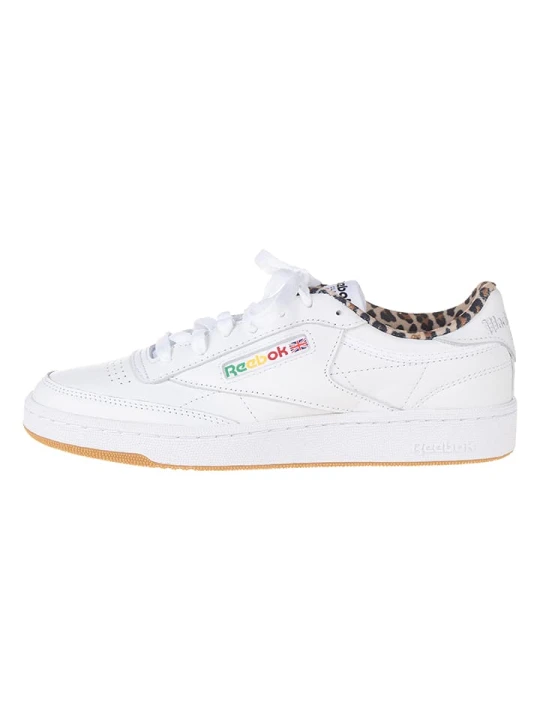 Zdjęcie produktu Reebok Skórzane sneakersy "Club C 85 Vintage" w kolorze biało-jasnobrązowym rozmiar: 39