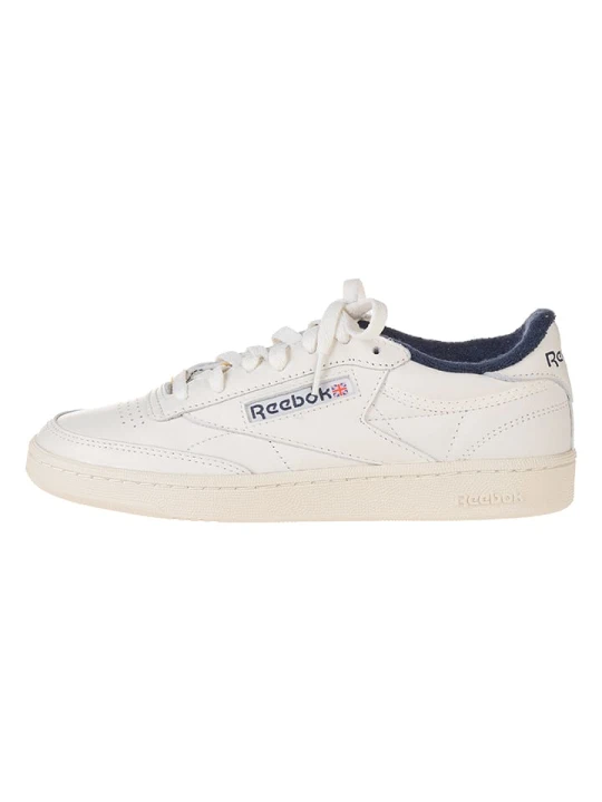 Zdjęcie produktu Reebok Skórzane sneakersy "Club C 85 Vintage" w kolorze kremowo-granatowym rozmiar: 45, 5