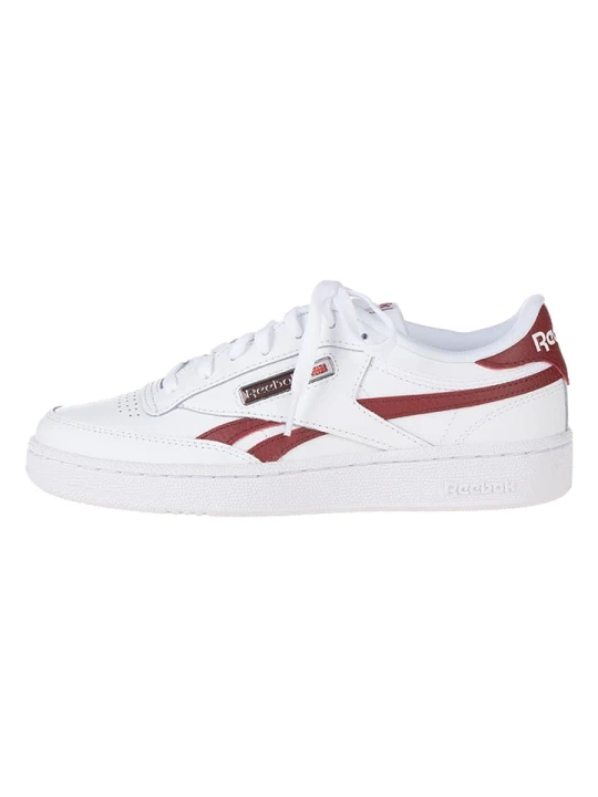Zdjęcie produktu Reebok Skórzane sneakersy "Club C Revenge" w kolorze biało-czerwono-jasnobrązowym rozmiar: 40