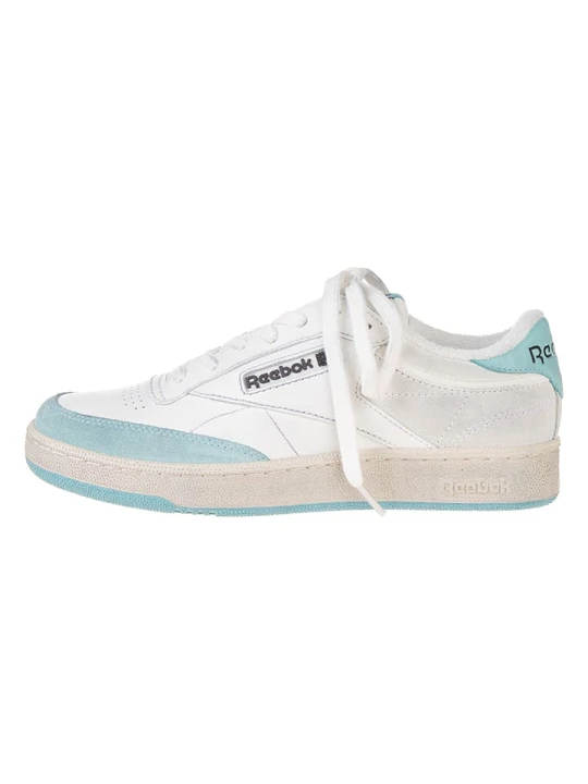 Zdjęcie produktu Reebok Skórzane sneakersy "Club C Vintage" w kolorze biało-błękitnym rozmiar: 37, 5
