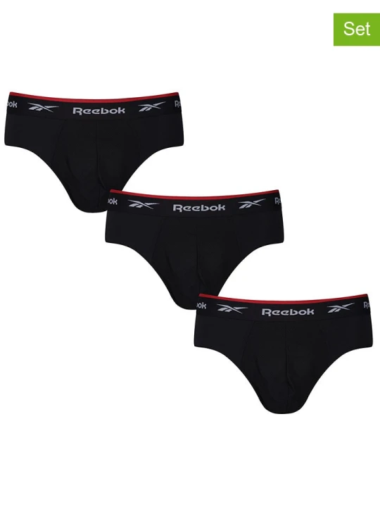 Zdjęcie produktu Reebok Slipy (3 pary) "Wiggins" w kolorze czarnym rozmiar: M