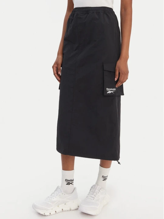 Zdjęcie produktu Reebok Spódnica midi Gabrielle RK25513CCW Czarny Regular Fit