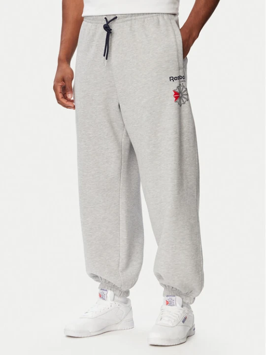 Zdjęcie produktu Reebok Spodnie dresowe Eryk RK25733CCM Szary jasny Regular Fit