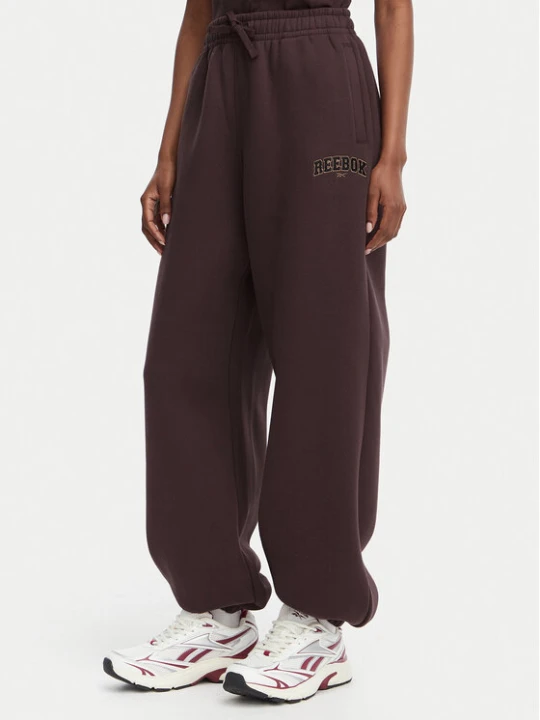 Zdjęcie produktu Reebok Spodnie dresowe Iza RK25687CCW Brązowy ciemny Regular Fit