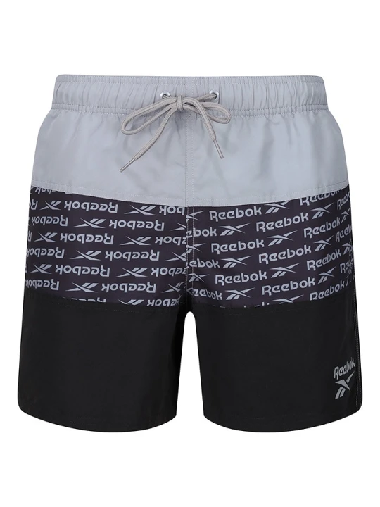 Zdjęcie produktu Reebok Szorty kąpielowe "Albie" w kolorze czarno-szarym rozmiar: M