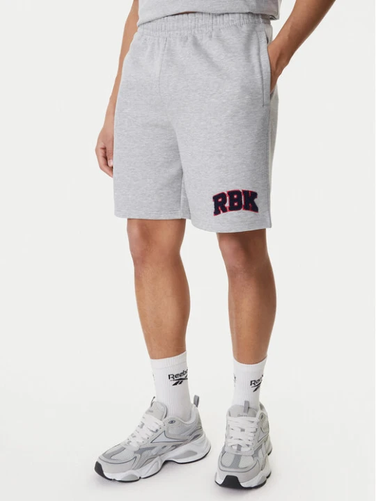 Zdjęcie produktu Reebok Szorty sportowe Braddish RK25559CCM Szary Relaxed Fit