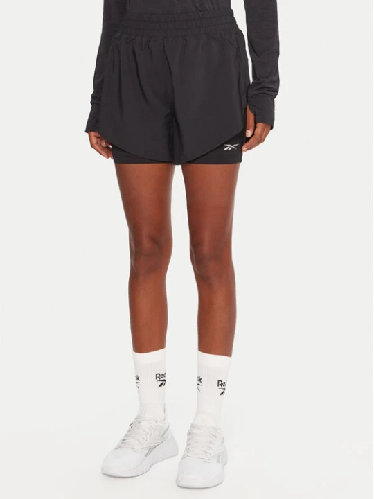 Zdjęcie produktu Reebok Szorty sportowe RK25186CCW Czarny Slim Fit