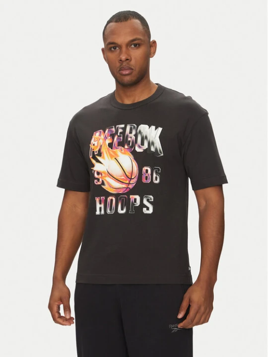 Zdjęcie produktu Reebok T-Shirt 100218817 Czarny Regular Fit