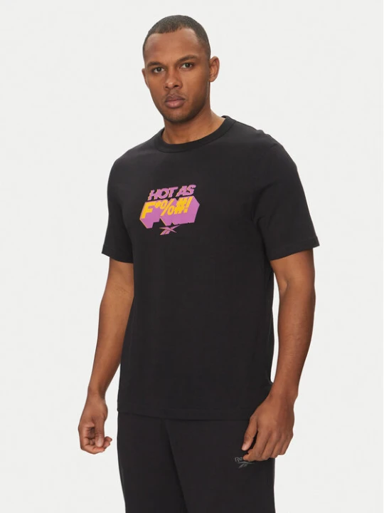 Zdjęcie produktu Reebok T-Shirt 100218834 Czarny Regular Fit