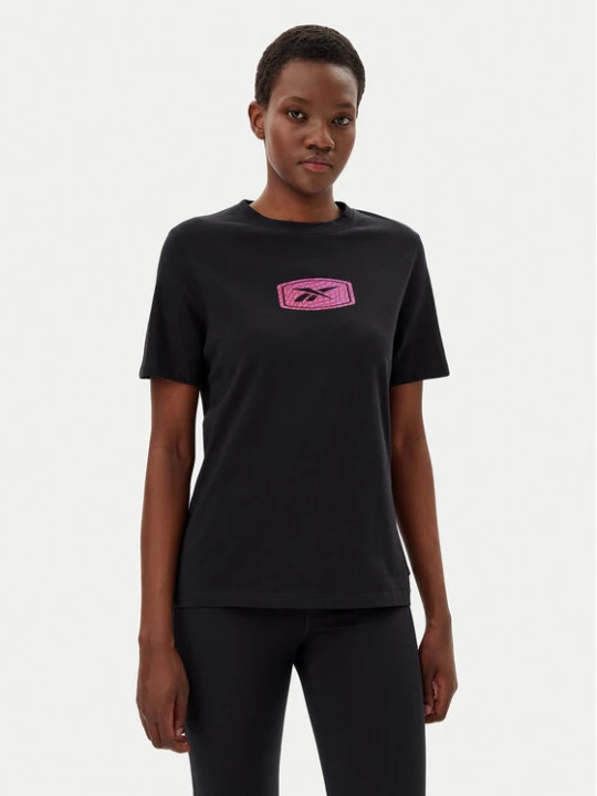Zdjęcie produktu Reebok T-Shirt 100218927 139-18-00 Czarny Regular Fit