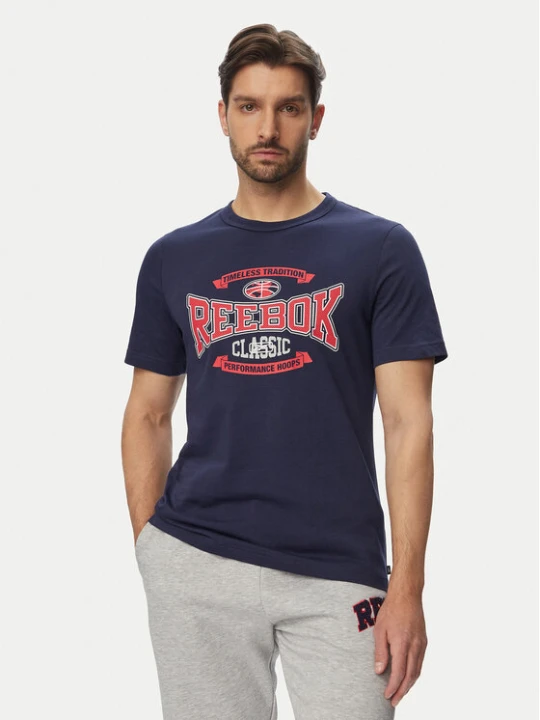 Zdjęcie produktu Reebok T-Shirt 100220202 Granatowy Relaxed Fit