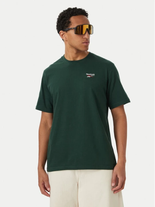 Zdjęcie produktu Reebok T-Shirt Aurek RK25743CCM Zielony ciemny Regular Fit