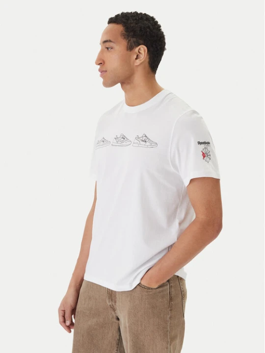 Zdjęcie produktu Reebok T-Shirt Harley RK25569CCM Biały Regular Fit