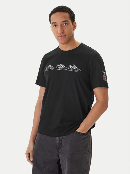Zdjęcie produktu Reebok T-Shirt Harley RK25569CCM Czarny Regular Fit
