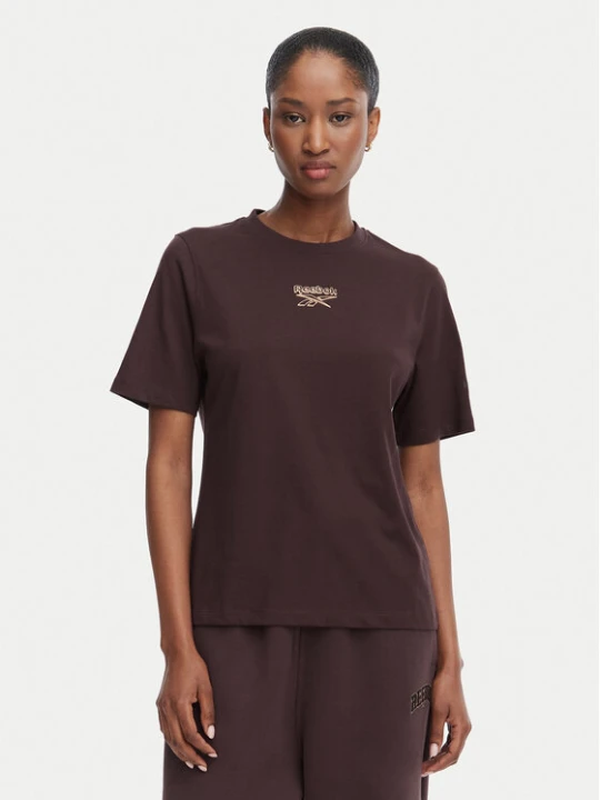 Zdjęcie produktu Reebok T-Shirt Nikolina RK25708CCW Brązowy ciemny Regular Fit
