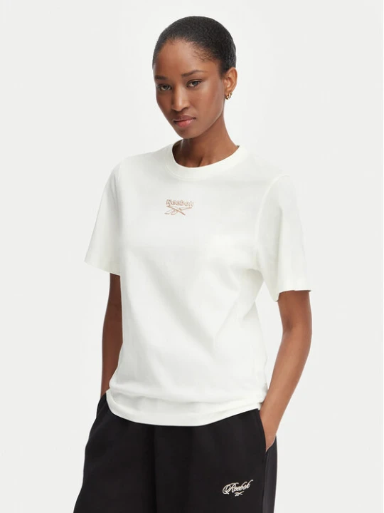 Zdjęcie produktu Reebok T-Shirt Nikolina RK25708CCW Kremowy Regular Fit