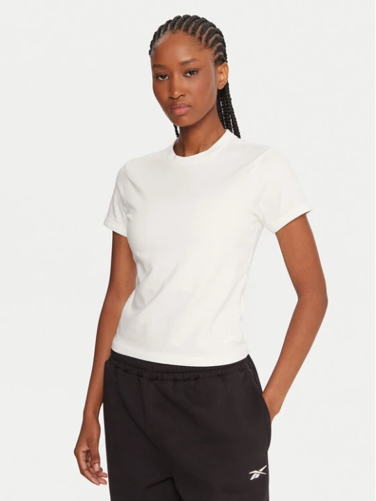 Zdjęcie produktu Reebok T-Shirt RK25309CCW Biały Slim Fit