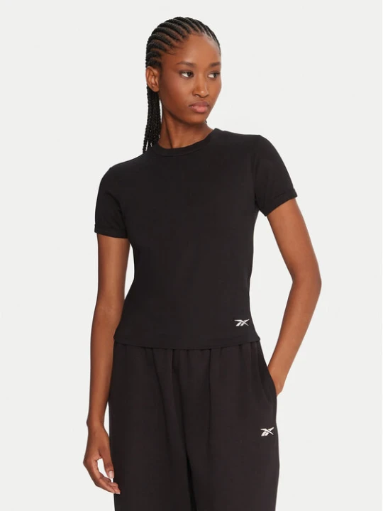 Zdjęcie produktu Reebok T-Shirt RK25309CCW Czarny Slim Fit