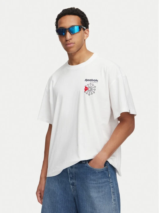Zdjęcie produktu Reebok T-Shirt Dobry RK25735CCM Biały Regular Fit