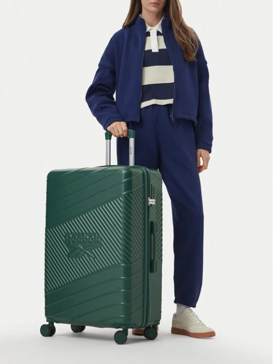 Zdjęcie produktu Reebok Walizka duża CWBEO-RBK-MS-006-L Zielony ciemny
