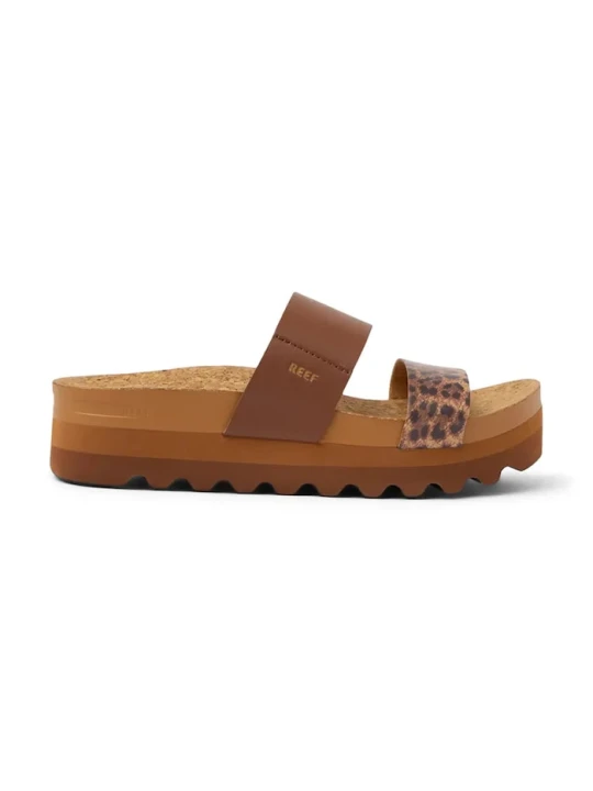 Zdjęcie produktu Reef klapki na platformie damskie Cushion Vista Hi brązowy