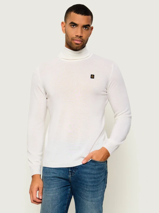 Zdjęcie produktu RefrigiWear Wełniany golf Barron | Regular Fit ecru