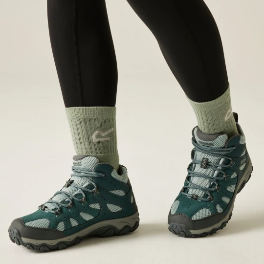 Zdjęcie produktu Regatta Buty damskie trekkingowe wysokie z membraną Edgepoint IV Zielony
