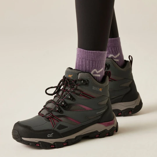 Zdjęcie produktu Regatta Buty damskie trekkingowe wysokie z membraną Holcombe III Szary