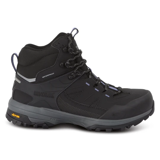 Zdjęcie produktu Regatta Buty damskie trekkingowe wysokie z membraną Regen Vibram Czarny