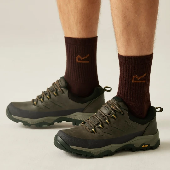 Zdjęcie produktu Regatta Buty męskie trekkingowe niskie z membraną Blake Vibram Brązowy