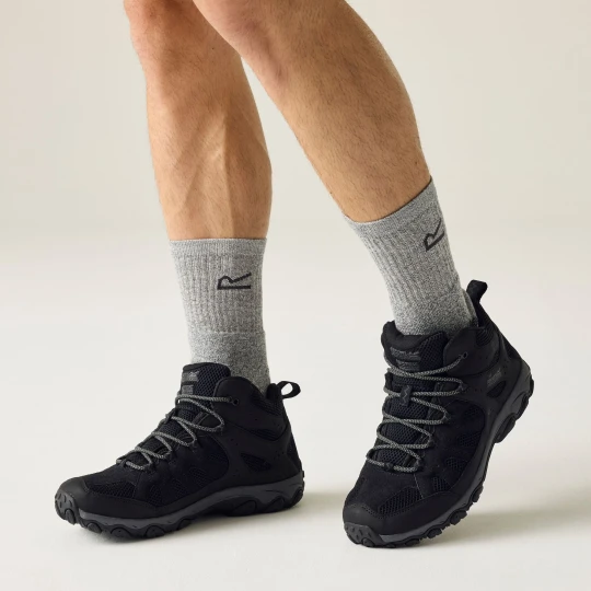 Zdjęcie produktu Regatta Buty męskie trekkingowe wysokie z membraną Edgepoint IV Czarny