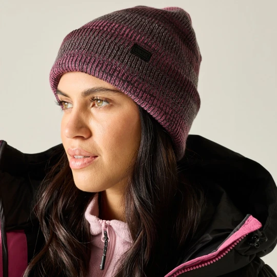 Zdjęcie produktu Regatta Czapka unisex beanie Ribbed Knit odblaskowa Fioletowy