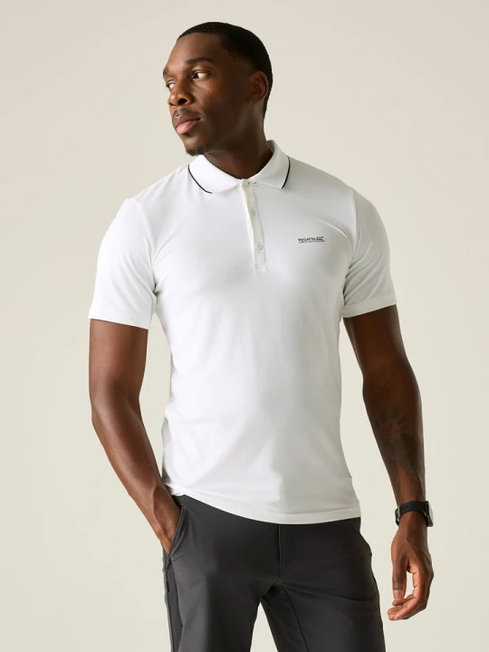 Zdjęcie produktu Regatta Funkcyjna koszulka polo "Maverik Stretch" w kolorze białym rozmiar: M