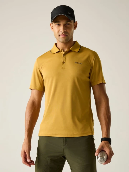 Zdjęcie produktu Regatta Funkcyjna koszulka polo "Maverik V" w kolorze musztardowym rozmiar: 4XL