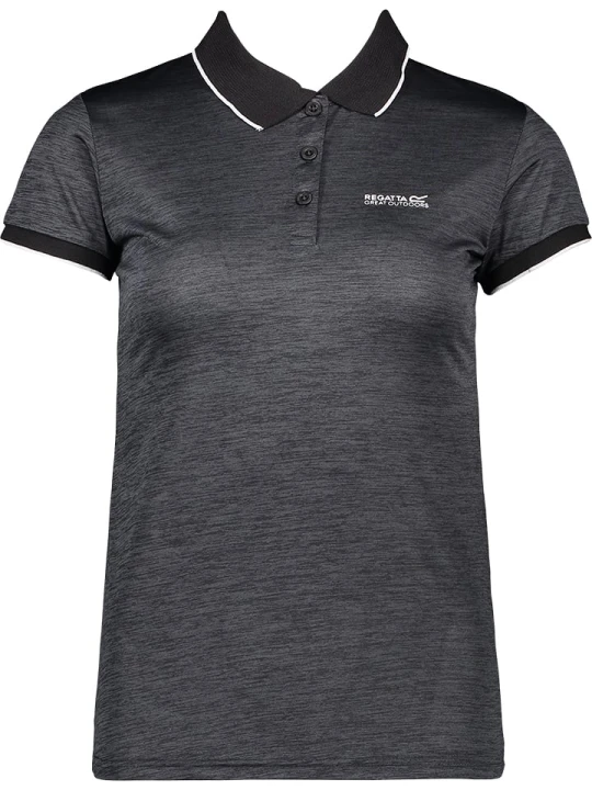 Zdjęcie produktu Regatta Funkcyjna koszulka polo "Remex II" w kolorze czarnym rozmiar: 34