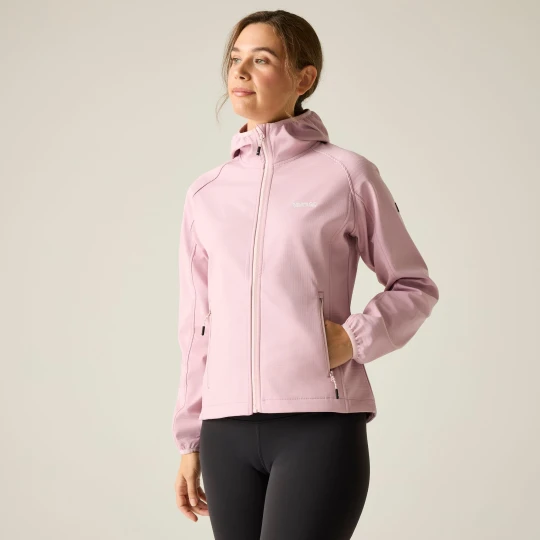 Zdjęcie produktu Regatta Kurtka damska softshell przeciwdeszczowy z kapturem Arec III Fioletowy