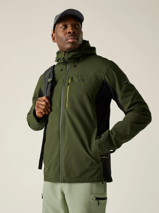 Zdjęcie produktu Regatta Kurtka przeciwdeszczowa "Birchdale II" w kolorze khaki rozmiar: M
