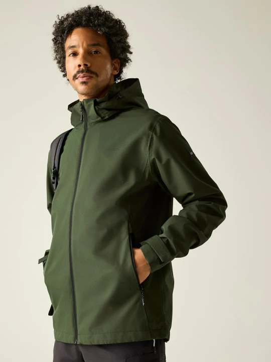 Zdjęcie produktu Regatta Kurtka przeciwdeszczowa "Oakhowe" w kolorze khaki rozmiar: XXL