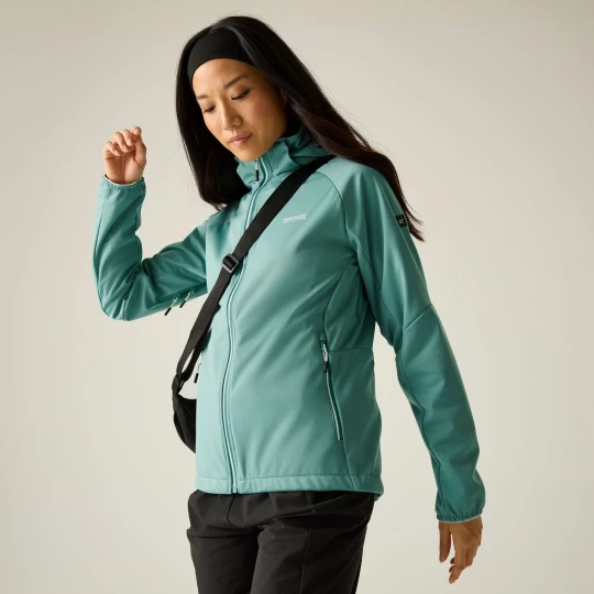 Zdjęcie produktu Regatta Kurtka softshell damska przeciwdeszczowa Bourda Zielony