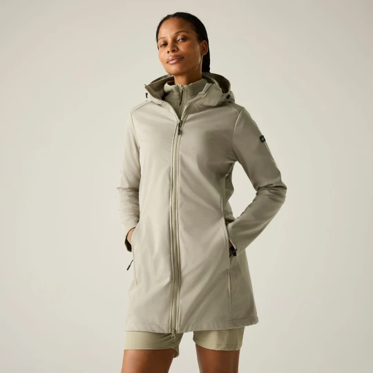 Zdjęcie produktu Regatta Kurtka softshell damska przeciwdeszczowa Carisbrooke Brązowy