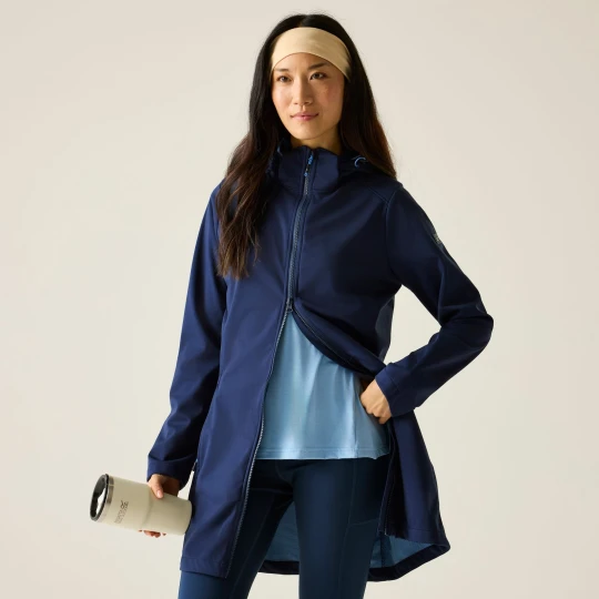 Zdjęcie produktu Regatta Kurtka softshell damska przeciwdeszczowa Carisbrooke Niebieski