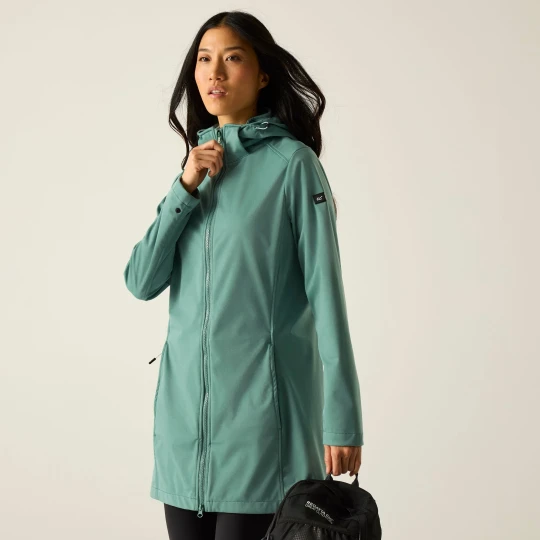 Zdjęcie produktu Regatta Kurtka softshell damska przeciwdeszczowa Carisbrooke Zielony