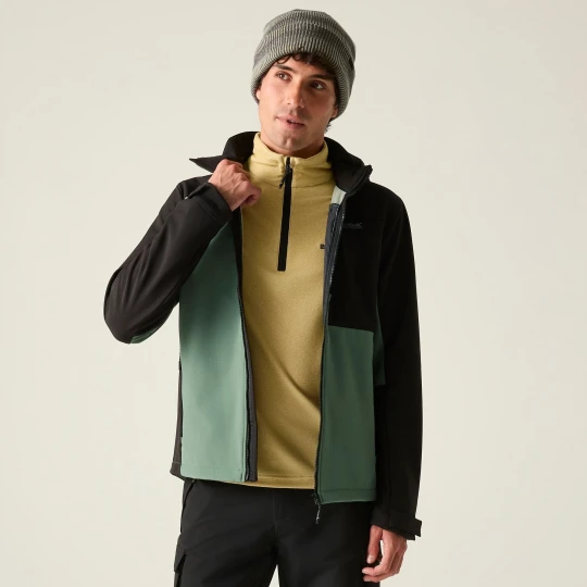 Zdjęcie produktu Regatta Kurtka softshell męska Hewitts z membraną Zielony