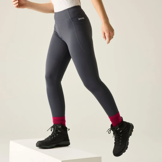 Zdjęcie produktu Regatta Legginsy sportowe damskie Holeen Pro Compression Szary