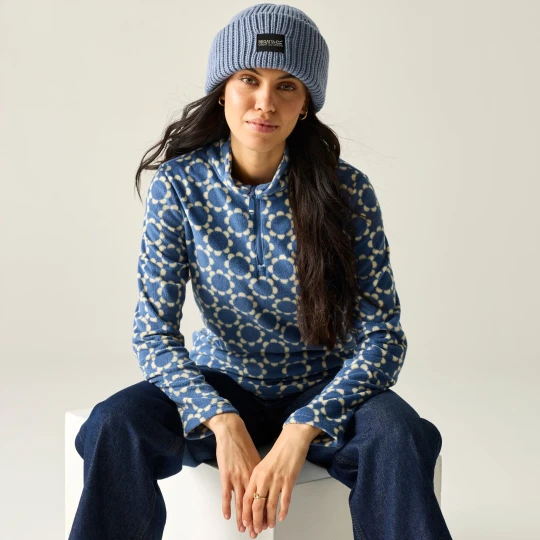 Zdjęcie produktu Regatta Orla Kiely Polar damski z suwakiem 1 / 2 Printed Niebieski