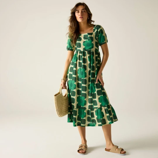 Zdjęcie produktu Regatta Orla Kiely Sukienka damska Midi Summer Zielony