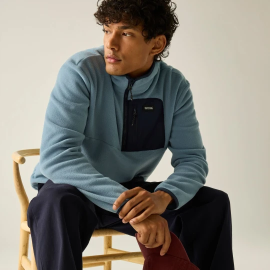 Zdjęcie produktu Regatta Polar męski z suwakiem 1/2 Frankie Niebieski
