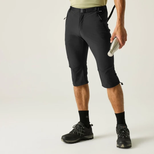 Zdjęcie produktu Regatta Spodnie męskie capri trekkingowe Xert Stretch Czarny