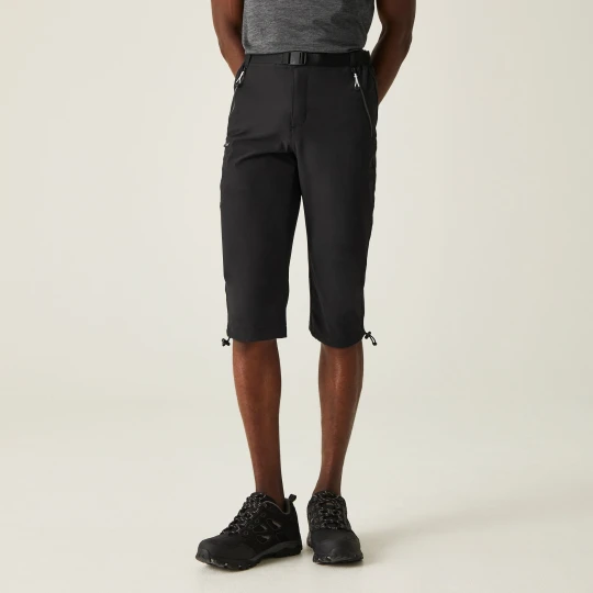 Zdjęcie produktu Regatta Spodnie męskie trekkingowe capri Xert Stretch III Czarny