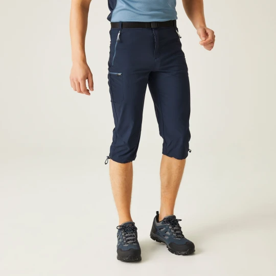 Zdjęcie produktu Regatta Spodnie męskie trekkingowe capri Xert Stretch III Niebieski